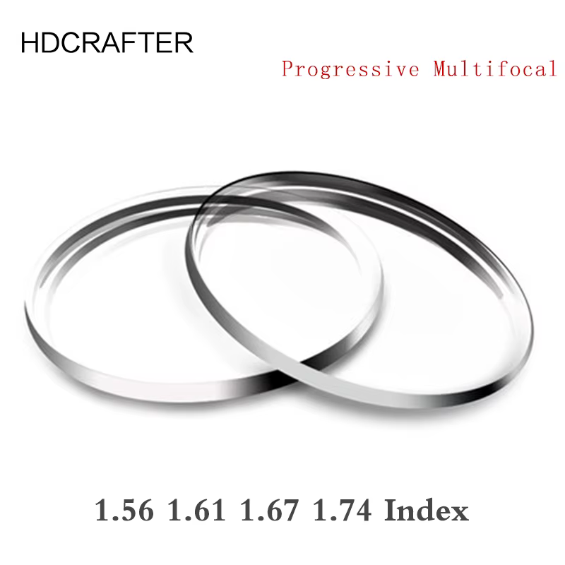 2 PCs 1.56 1.61 1.67 1.74 Progressive Multifocal Prescription Glasses Lenses Myopia Reading Optical Bifocal Prism Aspheric Lens