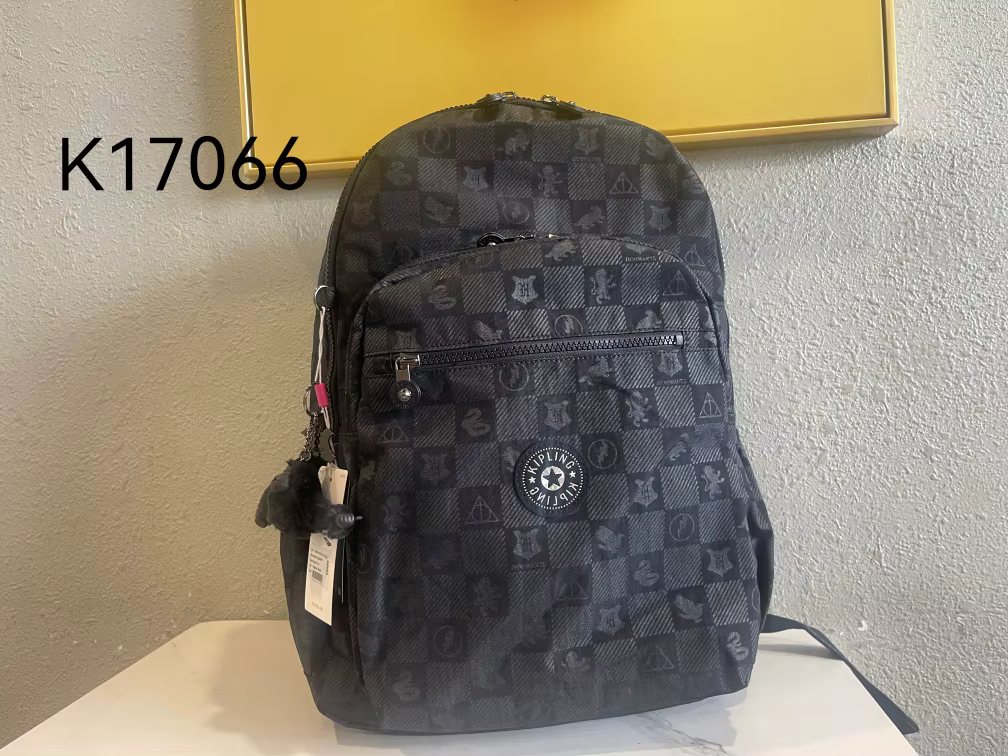Kipling Monkey Bag Harry Potter Series women's duffel Bag Waterproof shoulder travel Backpack Waterproof schoolbag Black with ro