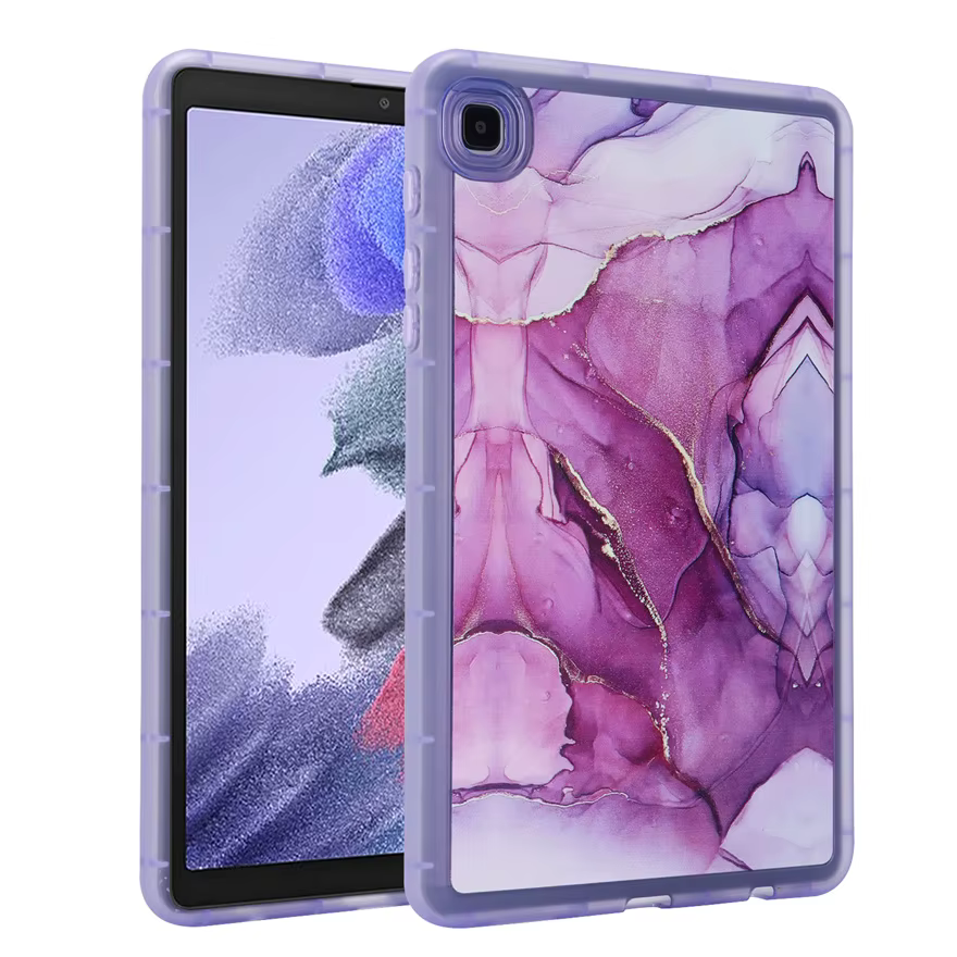 For Samsung Tab A9 Plus Case Soft TPU Shockproof Back Cover Marble Pattern Protective Airbag Shell for SM-X210 X215 LTE X216 5G