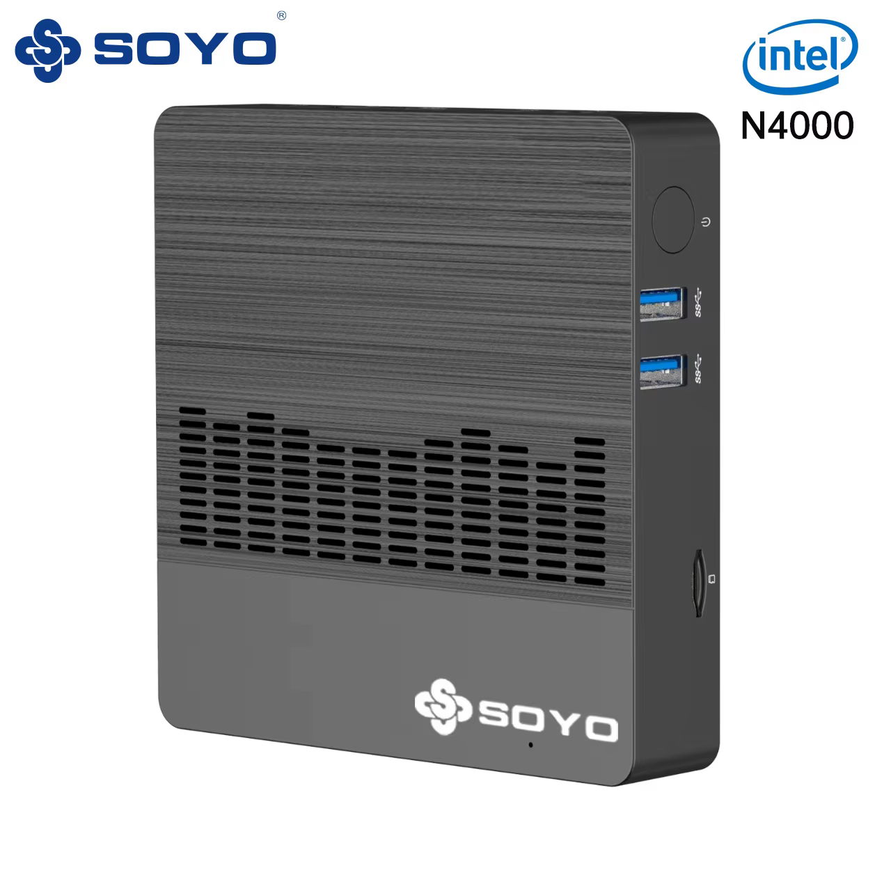 SOYO M2  Mini PC: Powerful 6GB RAM, 64GB EMMC, Intel N4000, Windows 11 Pro - Compact & Ideal for Home, Business & Gaming