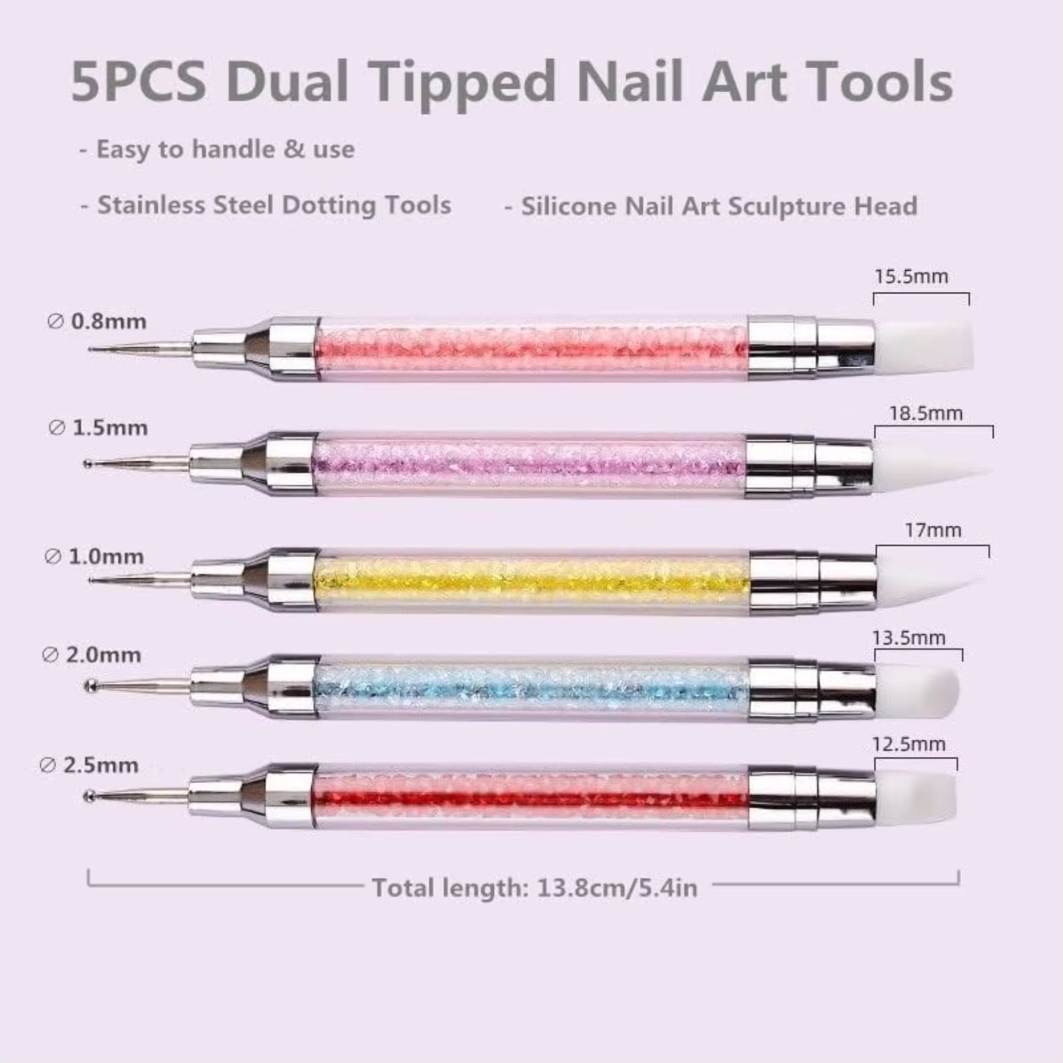 Luxurious Dual Brush Set for Professional Nail Art - Elevate Skills with Precision - Salon-Quality Results