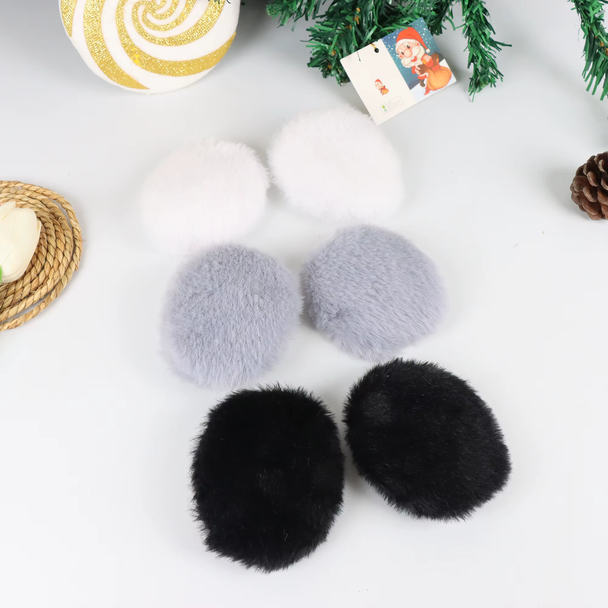 Unisex Outdoor Furry Earmuffs Without Ear Warmers Winter Earmuffs Windproof Ear Protection Earmuffs Christmas Gifts