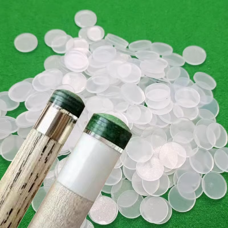 Transparent POOL CUE TIP Pad, BETWEEN TIPS and FERRULES, 11mm, 14mm