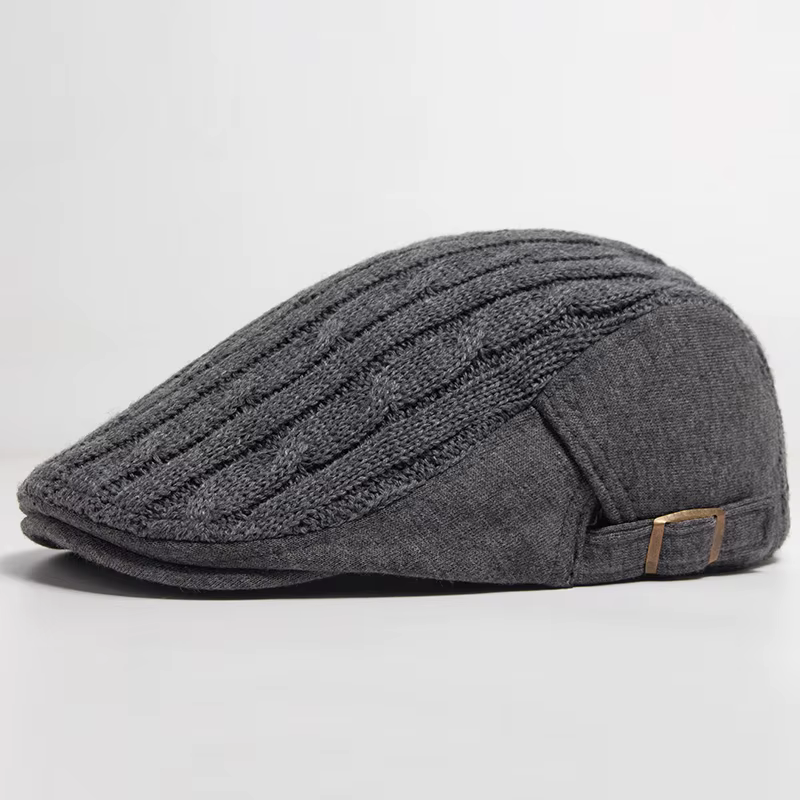 2024 New Men Woman Beret Autumn And Winter Thickened Warm Knited Berets Fashion Soft Top Men's Newsboy Cap Casual Crochet Hat