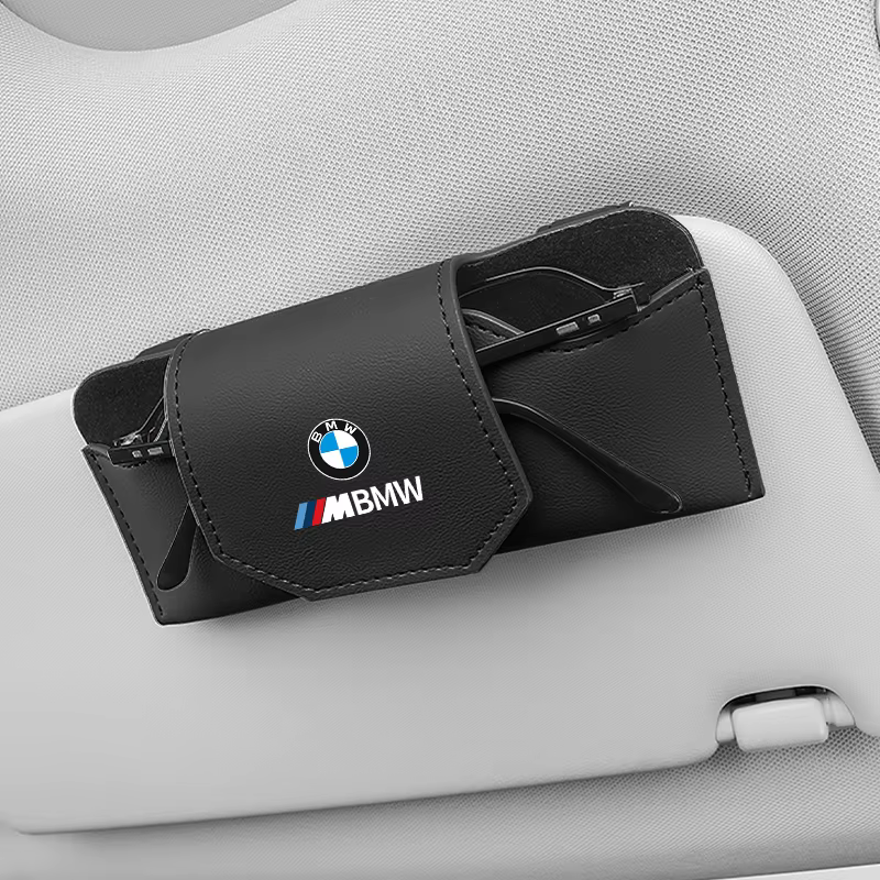Car Sun Visor Glasses Box Sunglasses Organizer Clip Accessories For BMW E46 E90 F30 E60 F11 F30 F20 G20 E39 G01 F25 G30 E92 E87
