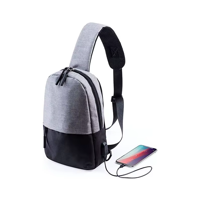 EURASIA Multi-purpose Shoulder Bag Tent with USB Connection and 10 ''Tablet Pocket, Zipper Closure, 20x29x6.5cm