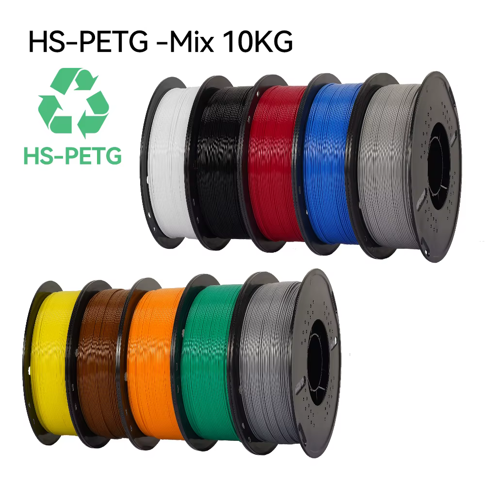 KINGROON Newest PETG HS-PETG 3D Printer Filament 1.75mm High Speed 3D Printinng Material Hyper PETG 5KG 10KG Mix Color 