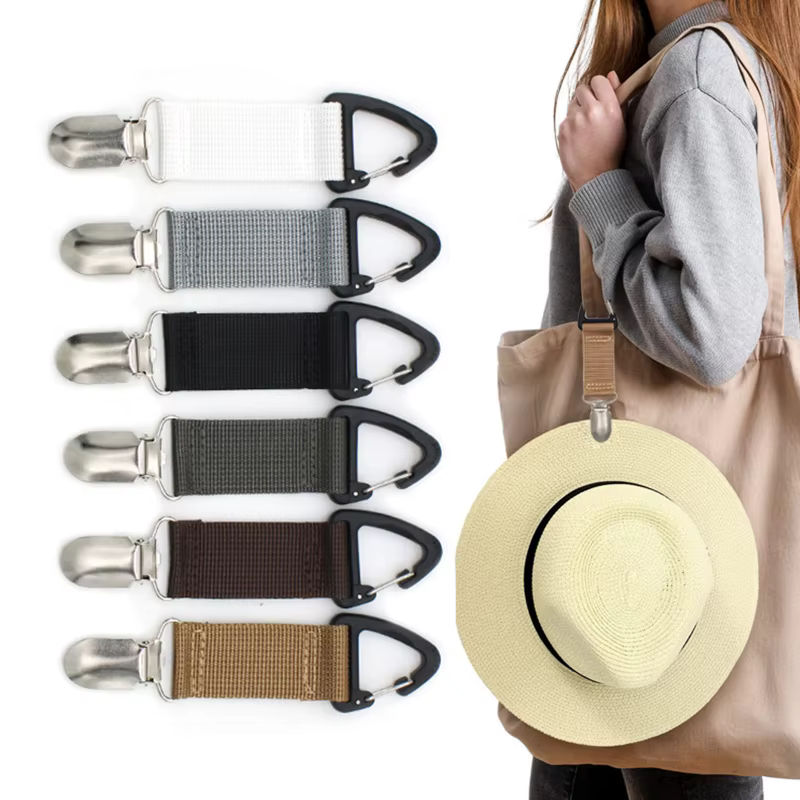 Hat Clip for Traveling Hanging on Bag Handbag Backpack Luggage for Kids Adults Outdoor Travel Beach Accessories Dropshipping