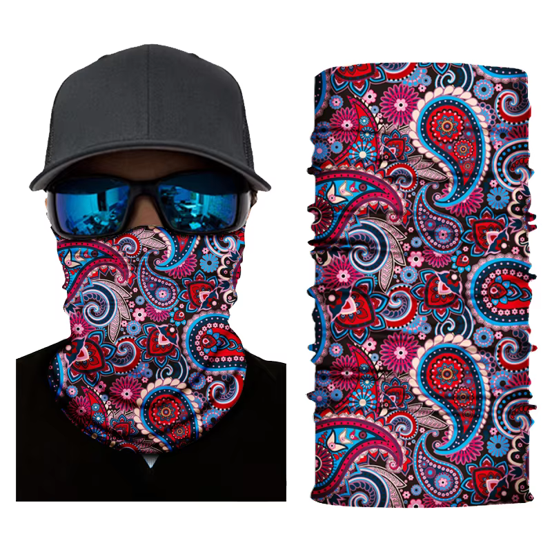 Fashion Paisley seamless neck Scarf tube Paisley bandana Multifunctional Headwear headband hijab Mask Cap kerchief babushka