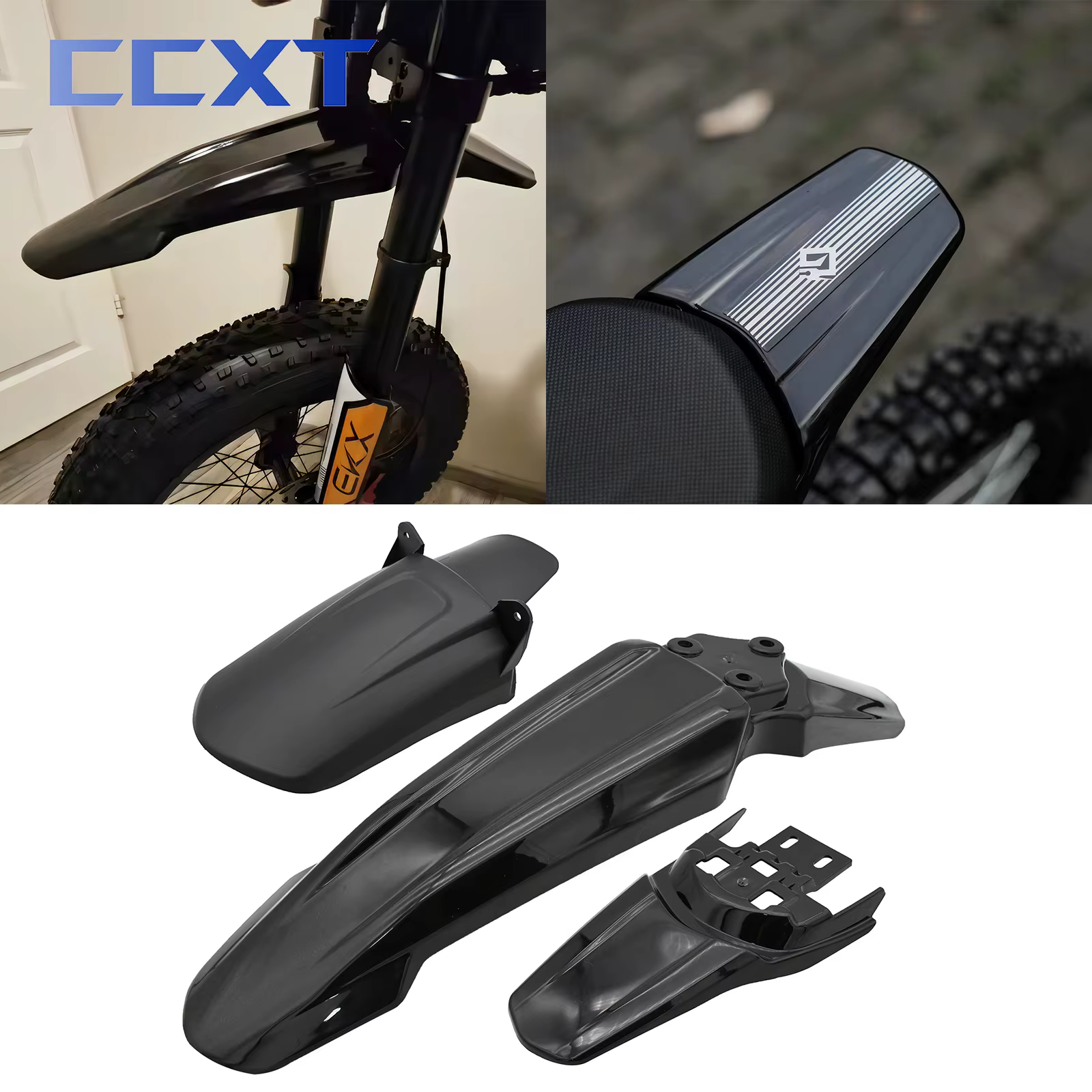 Motorcycle Front Rear Wheel Mudguards Fender For Segway X260 X160 For Surron Light Bee X & Light Bee S Electric Bike Refit Parts