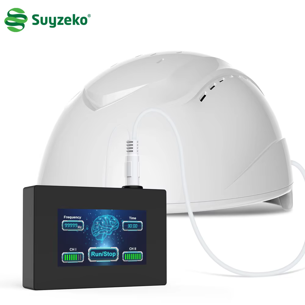 Suyzeko Photobiomodulation Helmet Infrared 810nm Brain Stimulation Therapy Helmet for Stroke Parkinson Autism Migraine Treatment