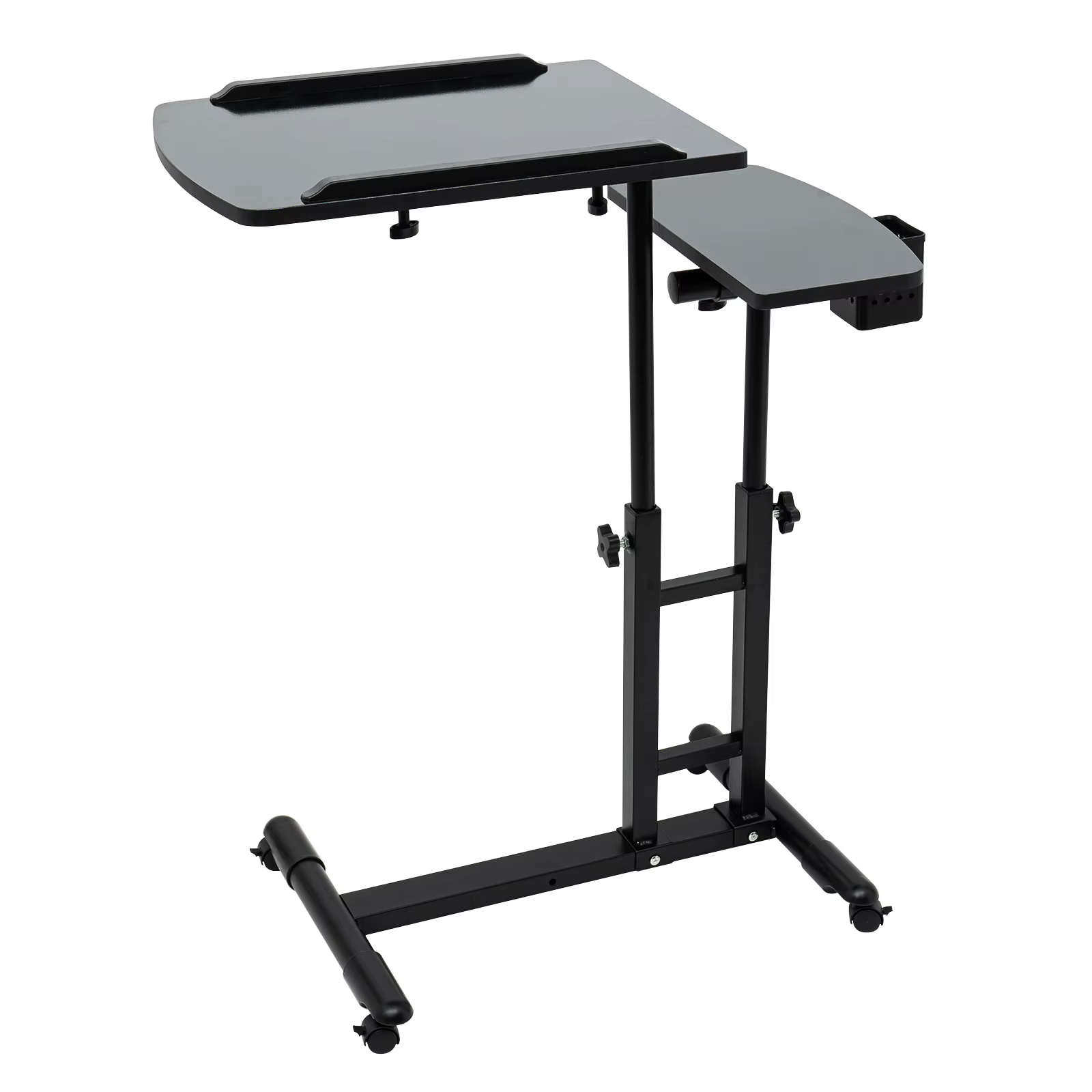 Black Adjustable Tattoo Tray Work Station Supply Desk Table Mobile Tattoo Work-station Dual Workbench Stable Base Iron Plastic