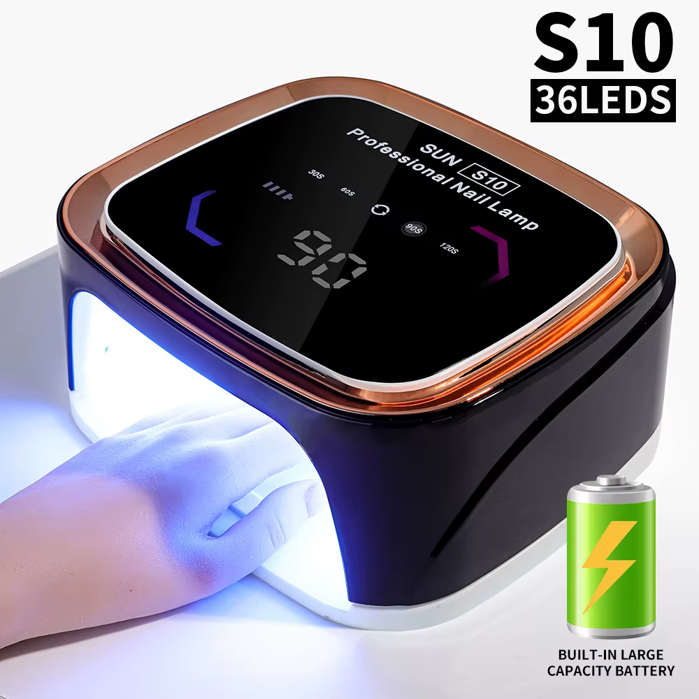 LED Nail Lamp for Gel Nails Fast Curing Dryer with 36 LEDS 4 Timers Professional UV Light for Home Salon Nail Art Tools