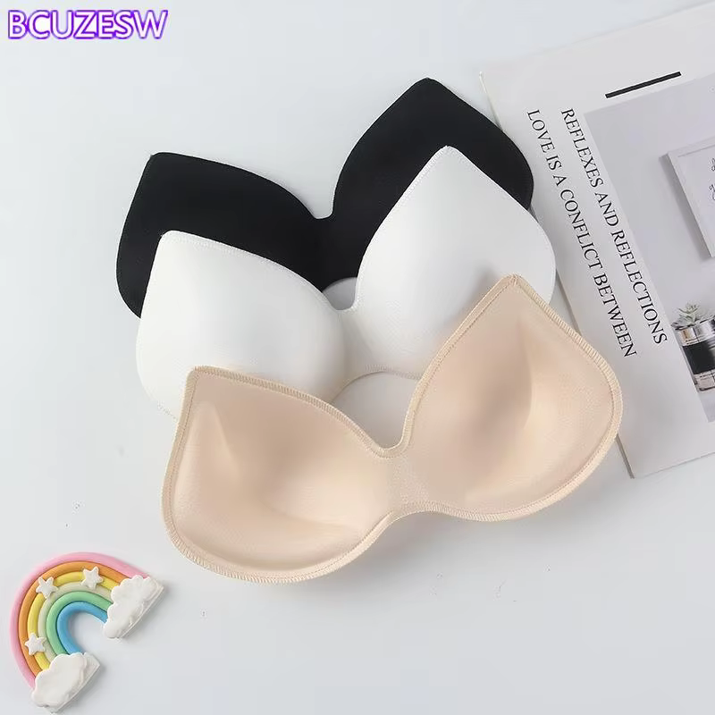 Summer Sponge Chest Push Up Insert Foam Pads Sponge Mats Triangle Cups Bikini Sports Bra Pad Women's Underwear Accessories