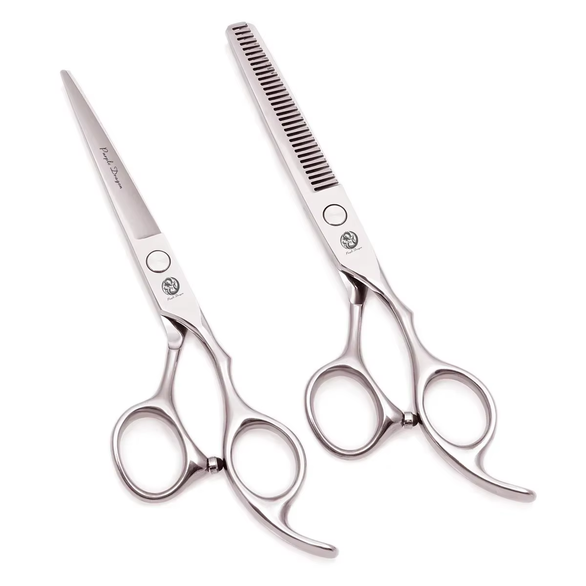 Purple Dragon Barber Scissors 5.5" 6" 7" 8" Stainless Cutting Shears Thinning Shears Grooming for Dogs Pet Hair Scissors Z1006