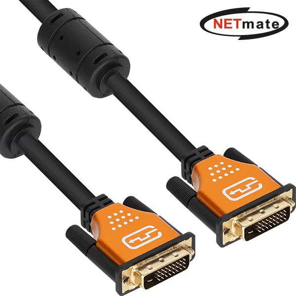 Gangwon NMC-DD05GZ/DVI-D Dual Gold Metal Cable 0.5m