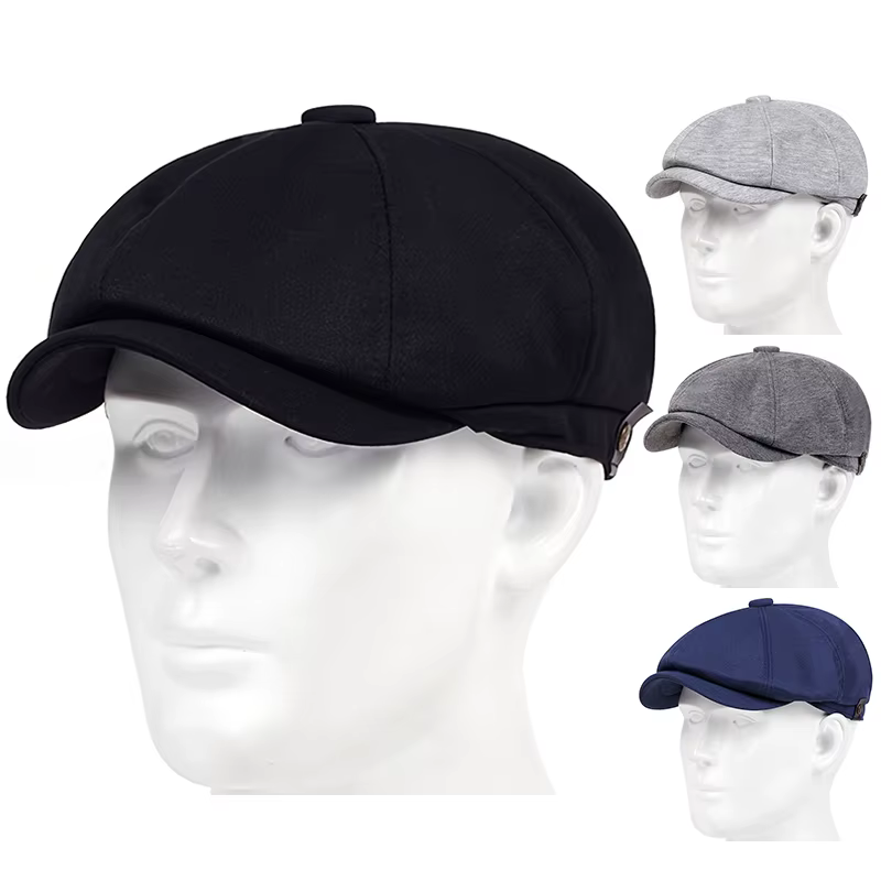 Spring autumn Versatile Newsboy Caps Men Flat Peaked Cap Women Painter Beret Hats Retro artist Hat Bone Octagonal Caps gorras