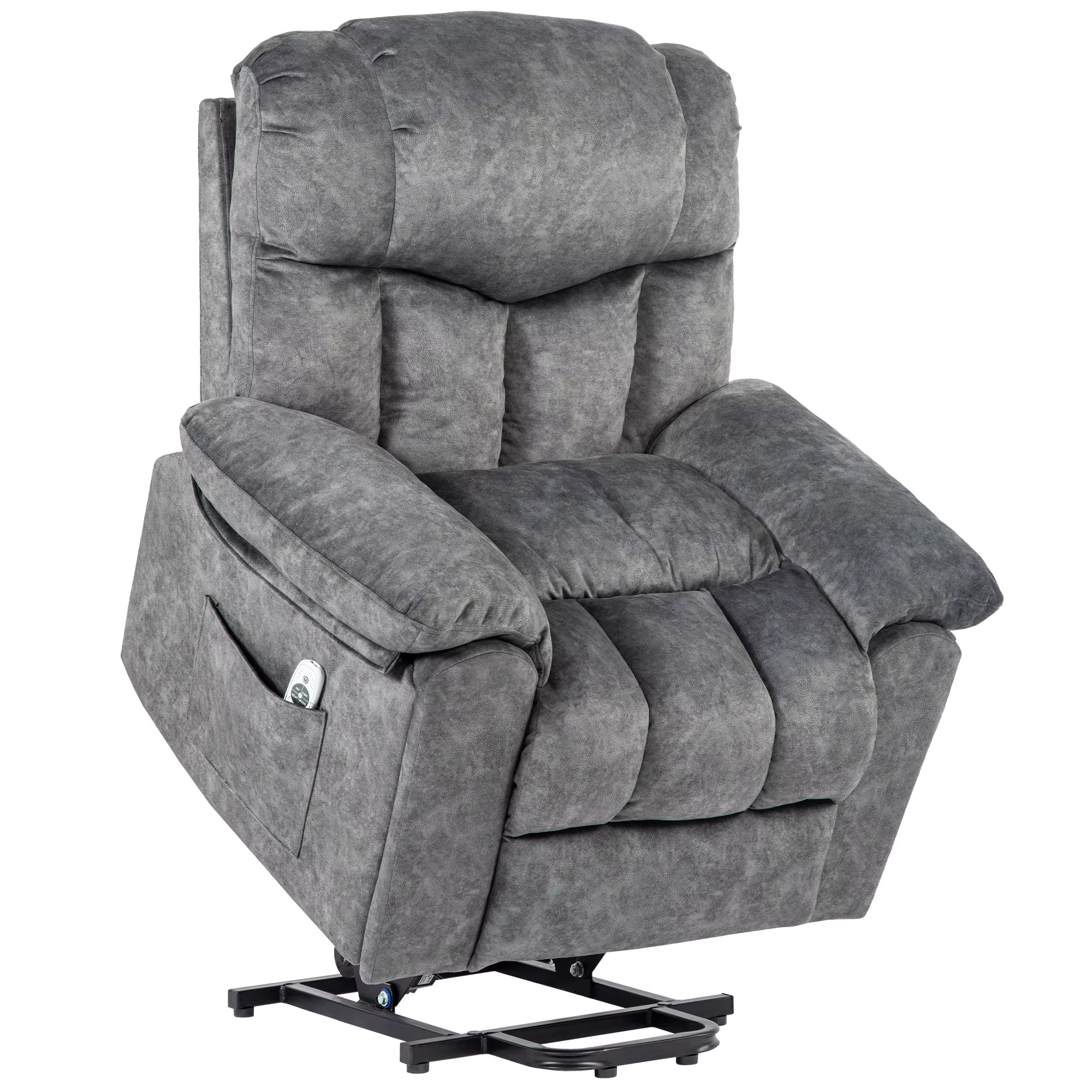 VSOGA Electric Adjustable Massage armchair for Elderly, 2 Cup Holder fabric Sofa Side Pocket remote control Relax armchair Single armchair