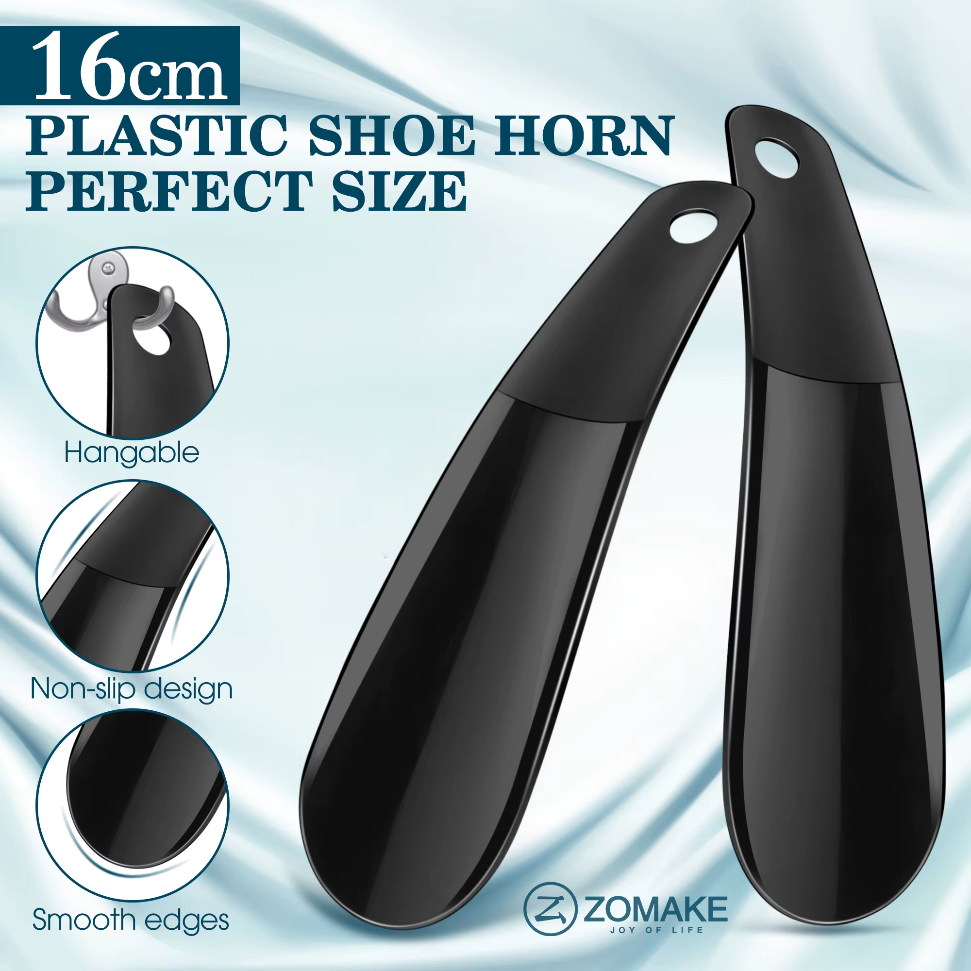 16CM Portable Mini Professional Shoe Horn Durable Plastic Spoon Shaped children Shoe Changing Assistant Flexible Shoe Lifter