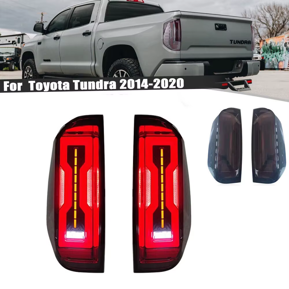 1 Pair Car Tail Light Brake Parking Lamp Turn Signal Lights For Toyota Tundra 2014 2015 2016 2017 2018 2019 2020