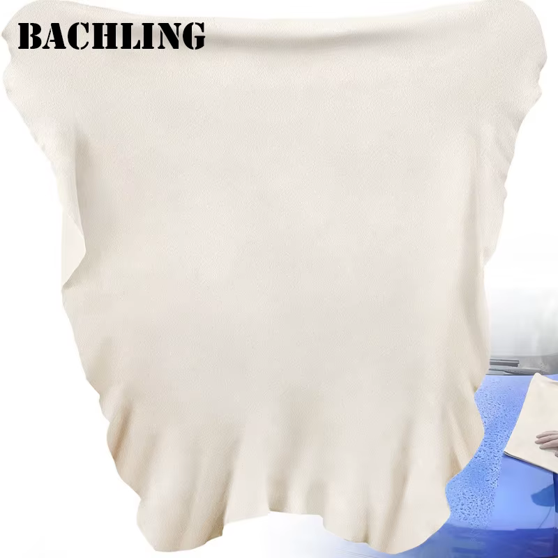 Natural Deerskin Leather Clean Cloth Car Home Washing Care Ultra Absorbent Quick Dry Towels for Car Wash Accessories