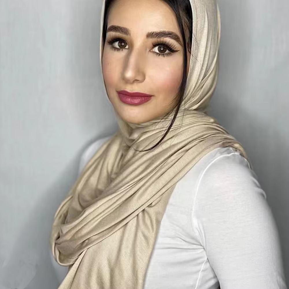 180X85cm Big Size Muslim Women Cotton Jesey Hijab Premium Jersey Underscarf For Muslim Women Headwraps