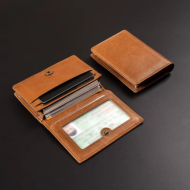 Luxury Genuine Leather Cowhide Card Holder RFID Blocking Purse Men and Women Credit Card Wallet Slim Business ID VIP Cards Bags