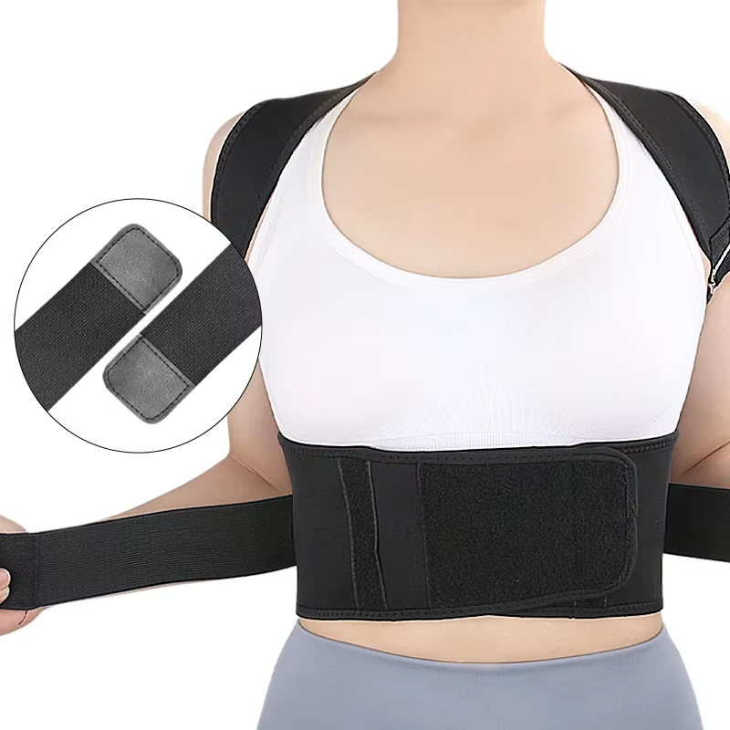 Back Posture Corrector Shoulder Lumbar Brace Spine Support Belt Adjustable Men & Women Breathable Back Vest Corset Correction