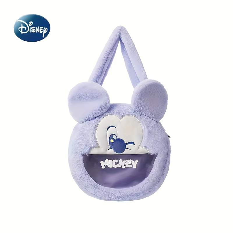 Disney Furry Women's Bag Big Headache Bag Shoulder Handbag Tote Large Capacity Personalised Cute Childish