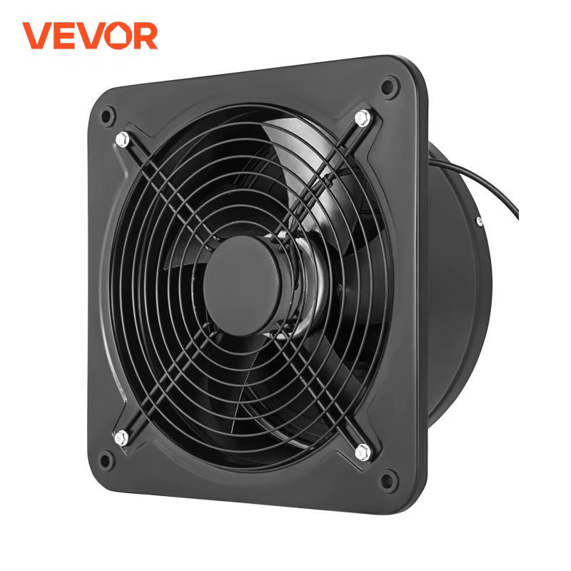 VEVOR Commercial Industrial Ventilation Extractor Exhaust Fan 10" 12" Air Blower High Speed Low Noise for Workshop & Warehouse