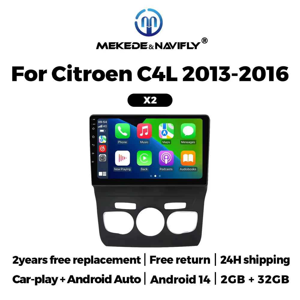 MEKEDE 10inch Car Radio Carplay MP5 Player For Citroen C4 C4L DS4 2012-2017 Car Stereo Multimedia Player car intelligent systems
