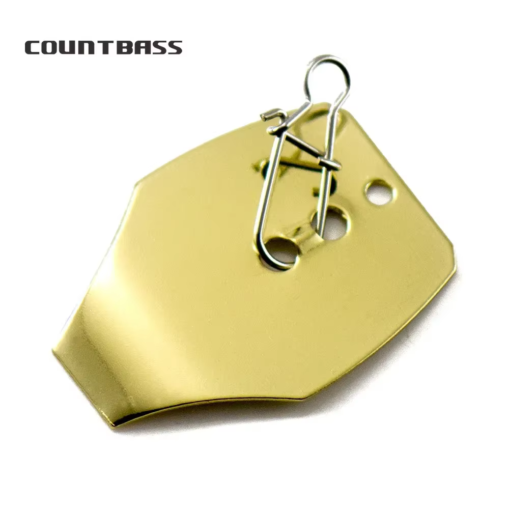 COUNTBASS 20pcs Various Chatter Blades Rigged Snaps , Stainless Steel Shakee Blades,Swim Jig Dancer Custom Vibration Jigs