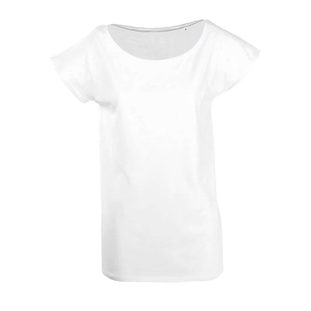 MARNAULA.MARYLIN. Long T-shirt Women Short Sleeve Kimono Size = M COLOR = White