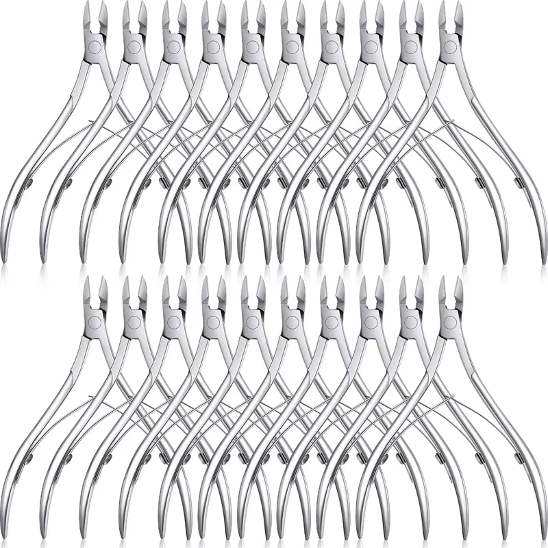 3 Pcs/Set Toenail Fingernail Cuticle Nippper Professional Nail Clipper Manicure Cutter Scissoris Stainless Steel Trimmer Tools