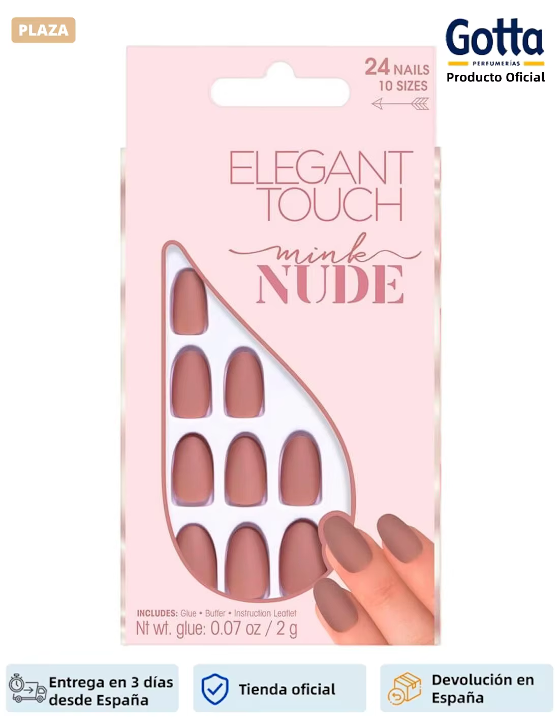 ELEGANT TOUCH - POLISH NUDE NAILS MINK-Beauty & Health, Manicure utensils, manicure, false NAILS-find your perfect nail nude color!