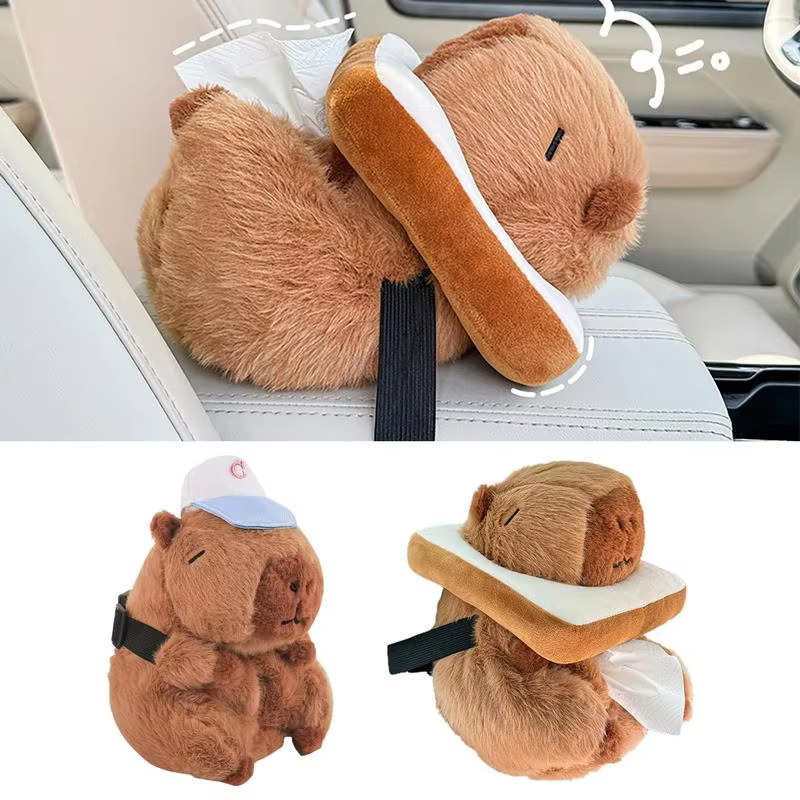 Cartoon Car Tissue Box ater Dolphin Cartoon Tissue Holder Napkin Box Creative Animal Zipper Opening Cute Paper Storage for auto