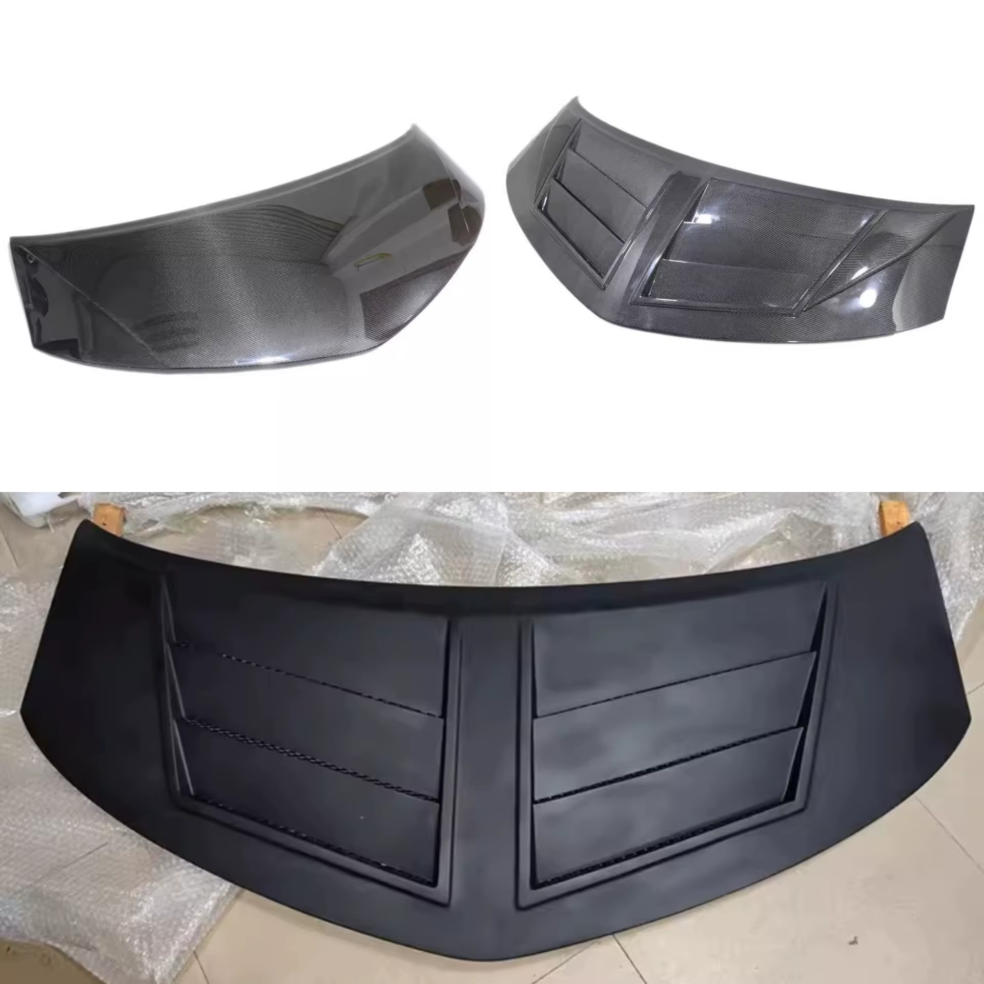 Real Carbon Fiber Engine Cover Unpainted Hood for Toyota Previa 2006-2014 Modified New Style Bonnet Car Accessories
