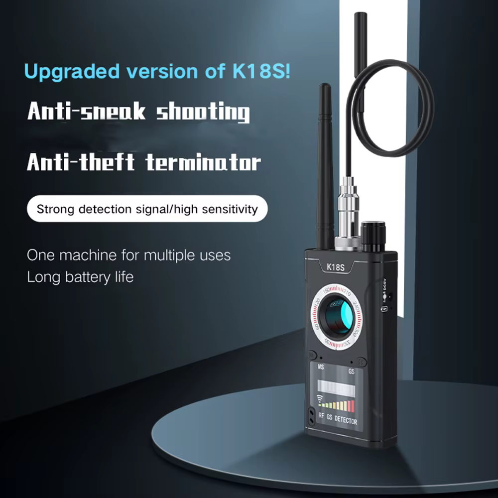 K18S GSM Wireless Detector Camera Audio Bug Finder GPS Signal lens Tracker Detect Multi-function Anti Camera