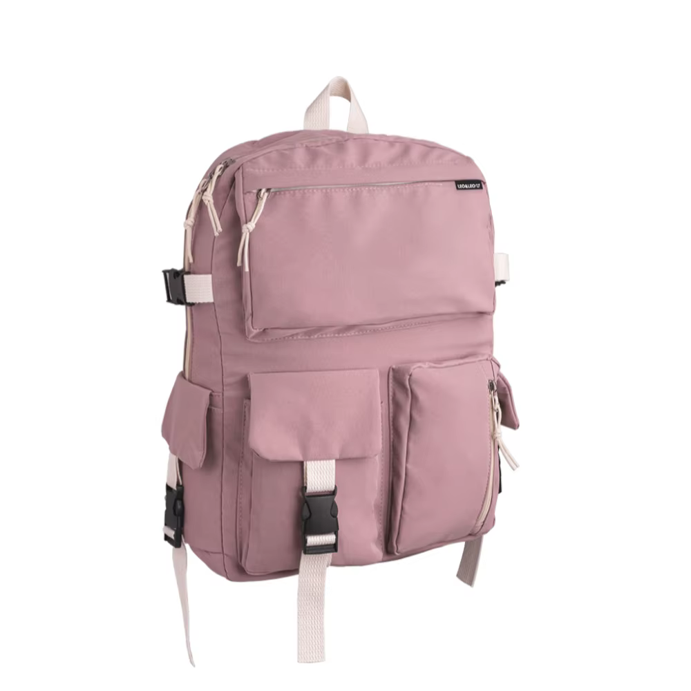 Children's Backpack Back Pockets Lisa Pink C/1 Und Leo And Leo