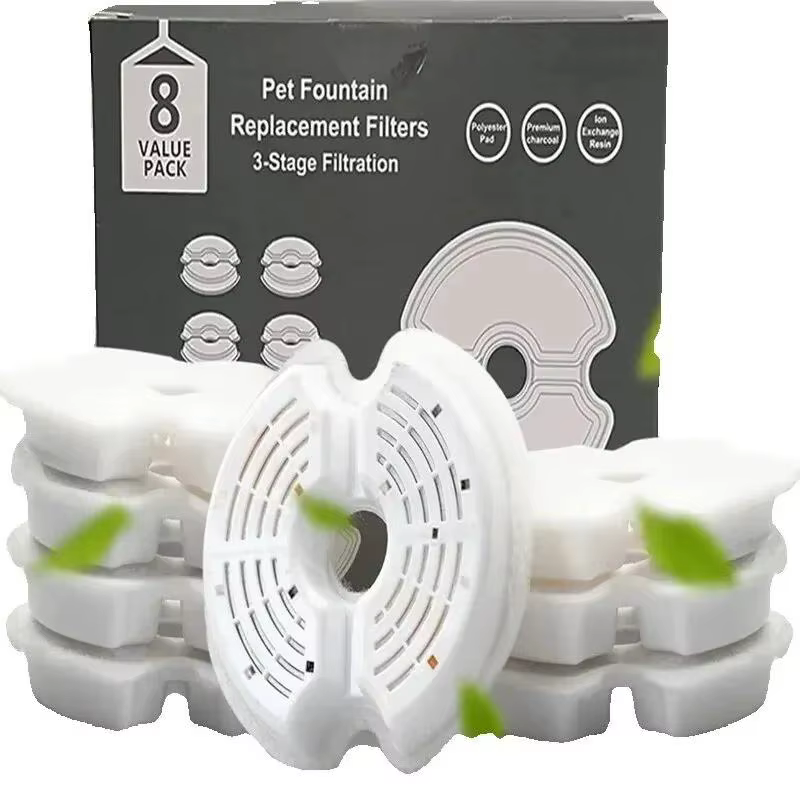 Pet Water Dispenser Filter Activated Carbon Multiple Filtration Replaced Filters 4/8 Packs For Cat Dog Pet Supplies