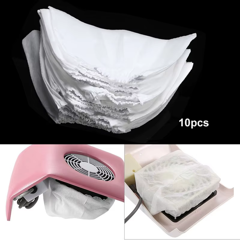 Nail Dust Collector Bag Non-woven Replacement Bags Vacuum Cleaner Bag Fan Vacuum Cleaner Manicure Bag Nail Accessories 10pcs