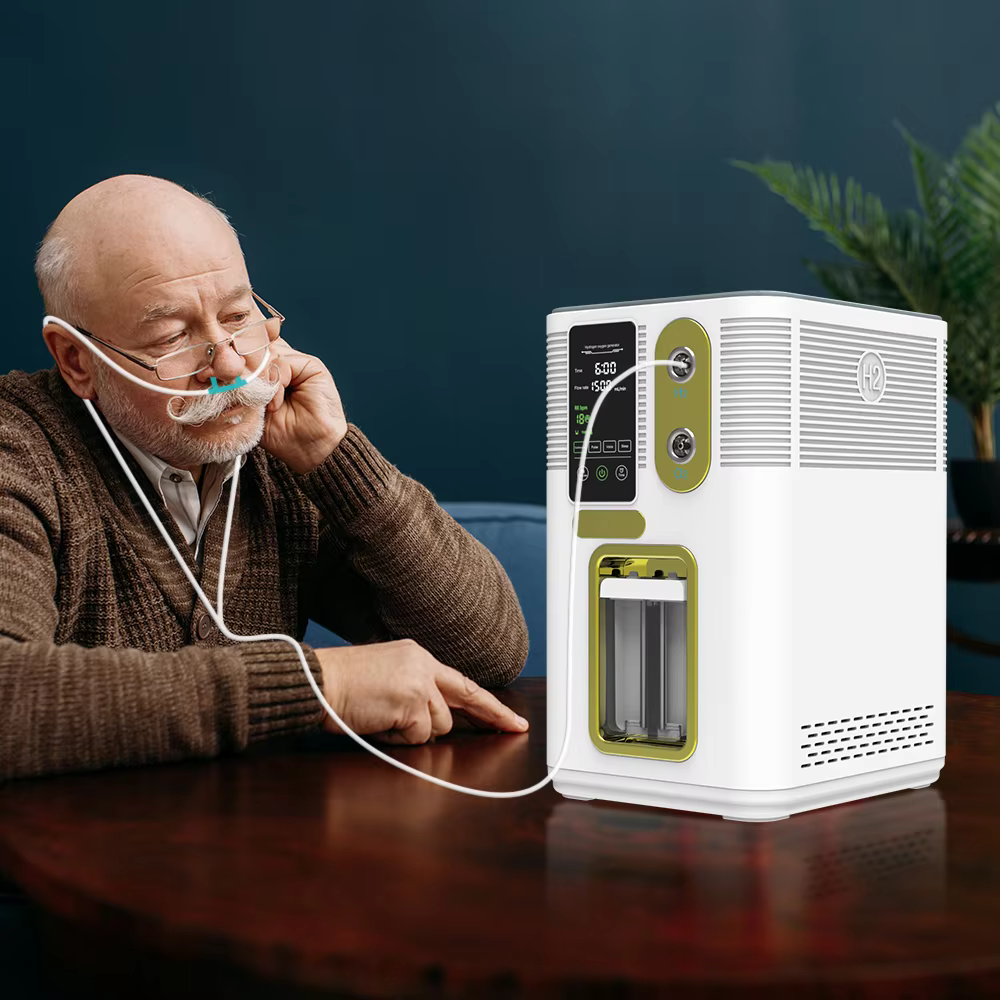 Suyzeko Hydrogen Inhalation Machine 3000ML Oxygen&Hydrogen Water Generator 99.99% Pure H2 Molecular Inhaler Therapy SPE PEM 2024