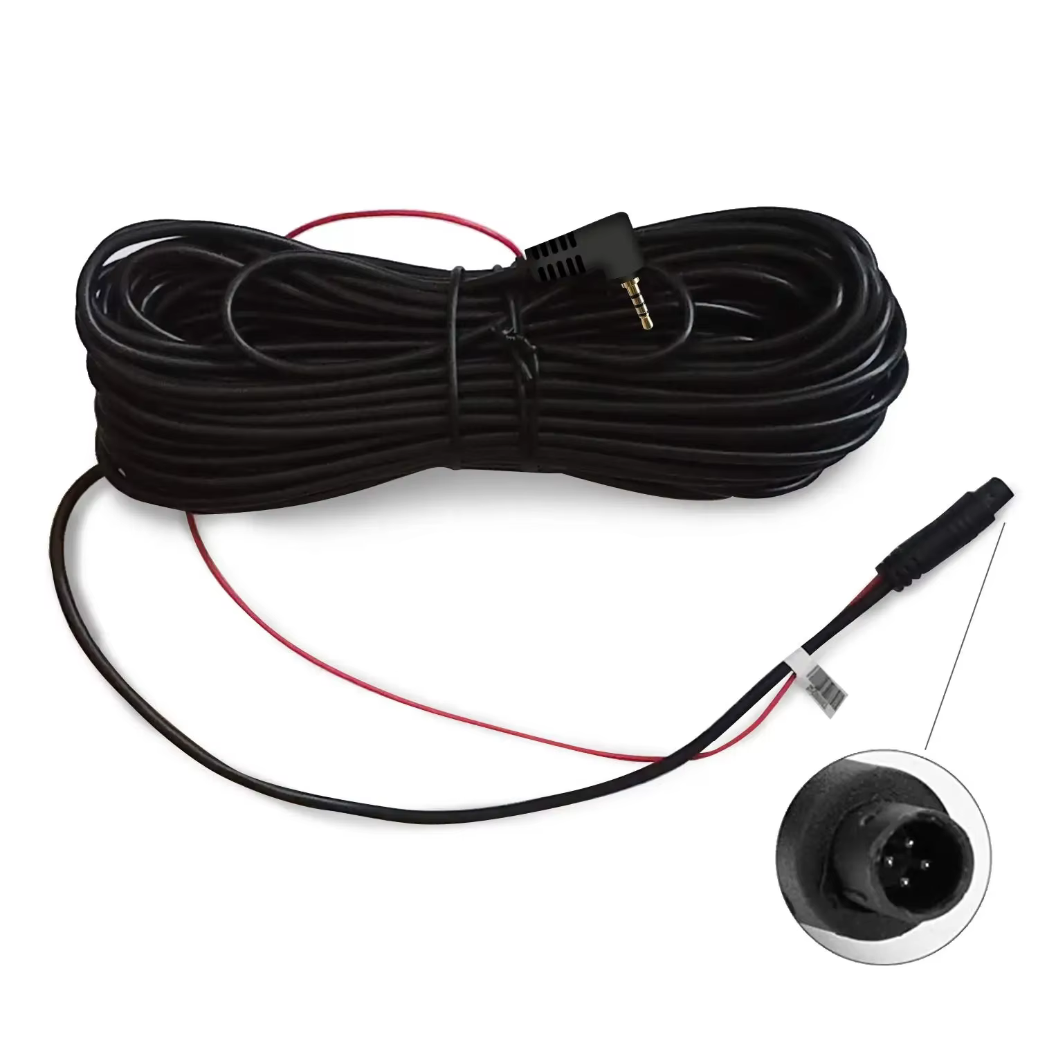REDTIGER 33Feet 10m 50feet 15m Backup Camera Extension Cord Cable for Dash Cam(4 Pin,2.5mm)