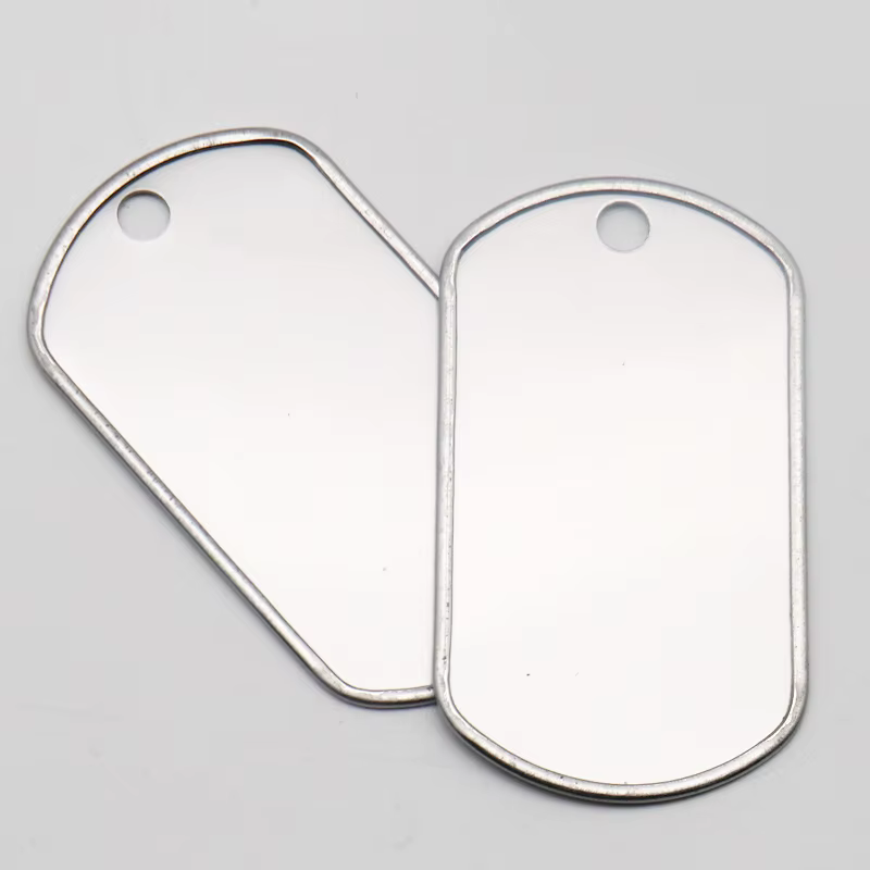 20Pcs Plate Stainless Steel Tags Military Army Identity Tag  Men Tags Necklace Personality necklace Dog ID Tags for Men Pendant