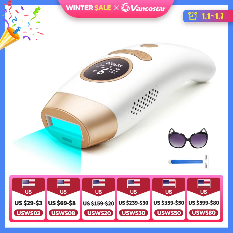 999900 Flashes Laser Hair Removal 3in1 IPL Epilator Photoepilator  Rejuvenation Acne Remover Tool Bikini Trimmer Dropshipping