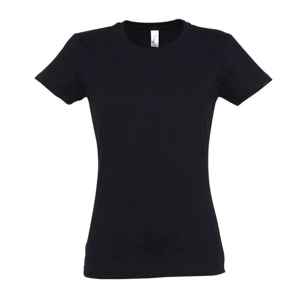 MARNAULA.IMPERIAL WOMEN's O neck t-shirt. Size = XXL,COLOR = deep black