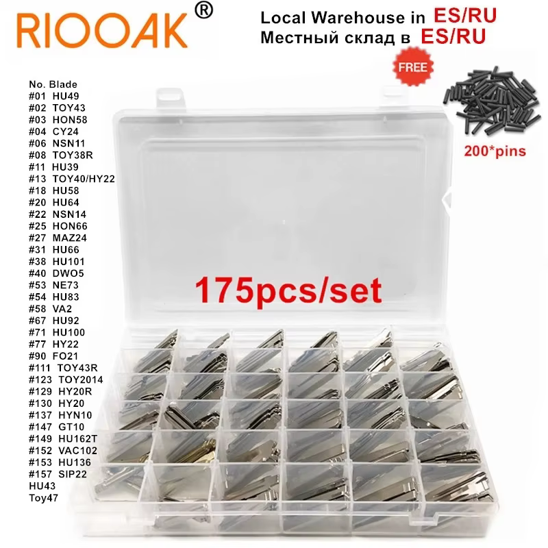 175pcs Car key Blank Remote KD Key Blade for KD900/KD-X2 KD VVDI Xhorse JMD Remotes with Box For Renault Toyota BMW VW AUDI PSA