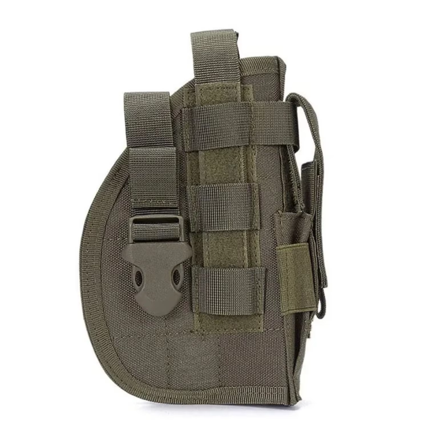 Tactical Molle Holster,Universal Pistol Holster,with Single 9mm Mag Pouch,OWB Carry,Airsoft Hunting