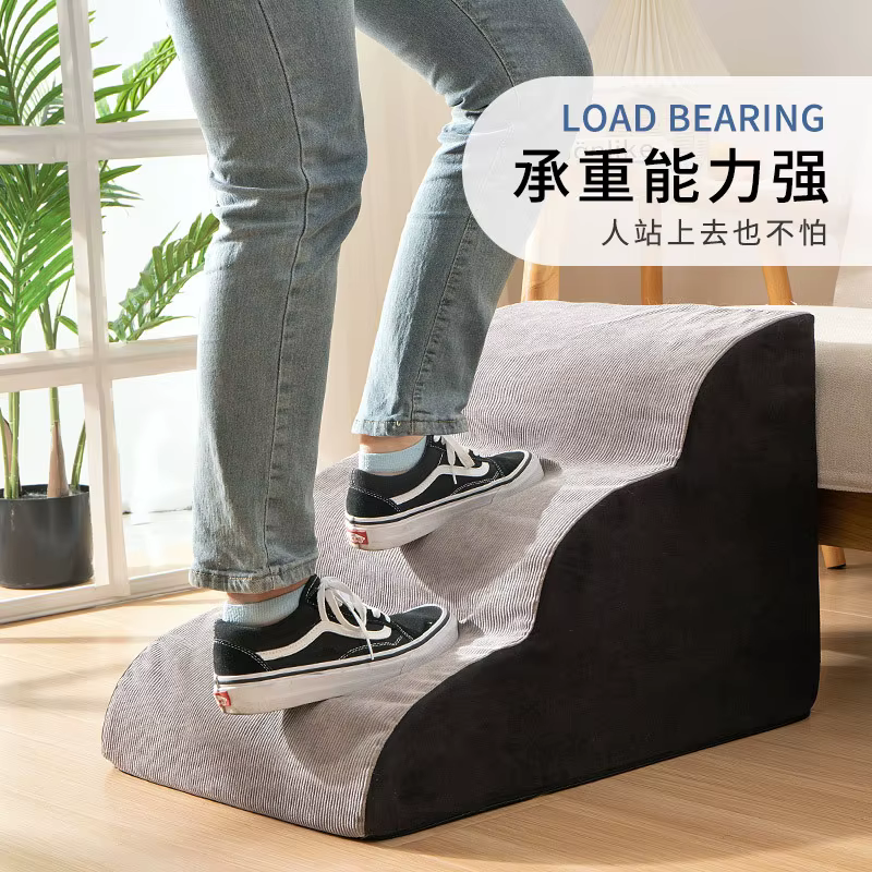 Hot Selling Pet Ladder 2 3 4 Steps Stairs Wave Pet Stairs Dog Ladder Ramp Stair Family Small Dog Multi-Step Ladder