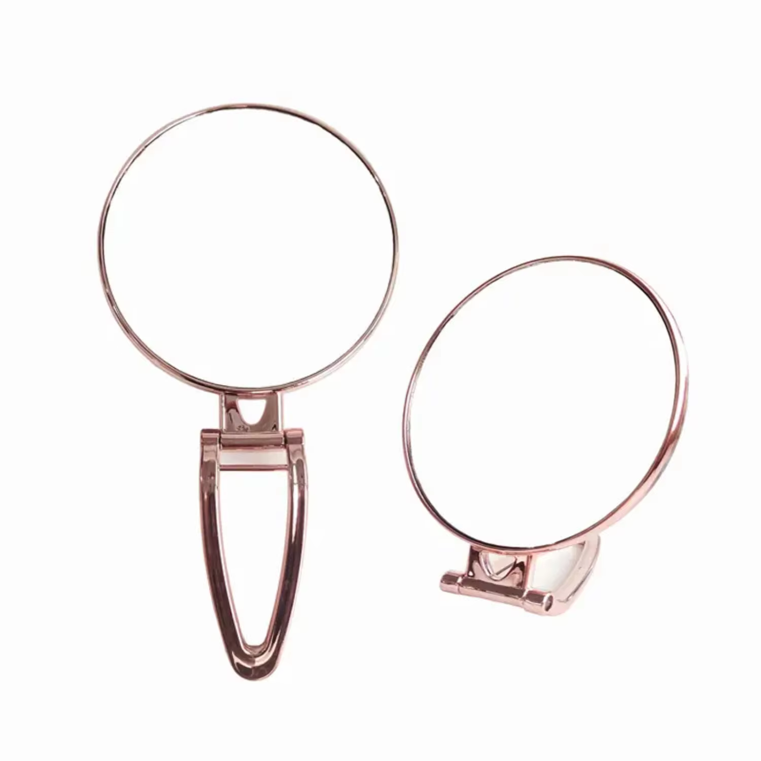 Elegant Folding Vanity Makeup Mirror - Portable Square Cosmetic Mirror for Girls & Women - Stylish Tabletop Gift